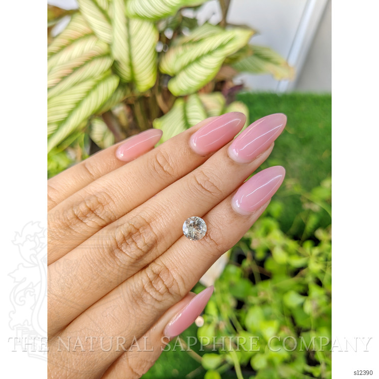 1.48 Ct. White Sapphire from Ceylon (Sri Lanka)