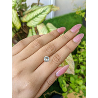 1.36 Ct. White Sapphire from Ceylon (Sri Lanka) Life Style