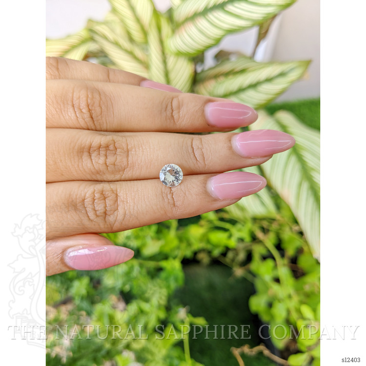 1.36 Ct. White Sapphire from Ceylon (Sri Lanka)