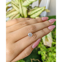 1.39 Ct. White Sapphire from Ceylon (Sri Lanka) Life Style