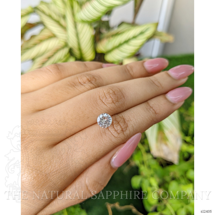 1.39 Ct. White Sapphire from Ceylon (Sri Lanka)