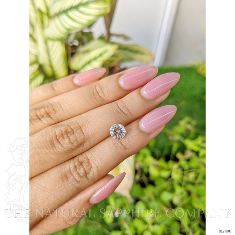 1.38 Ct. White Sapphire from Ceylon (Sri Lanka)