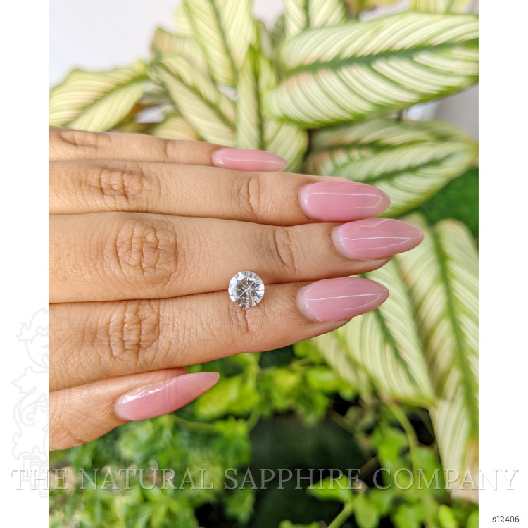 1.38 Ct. White Sapphire from Ceylon (Sri Lanka)