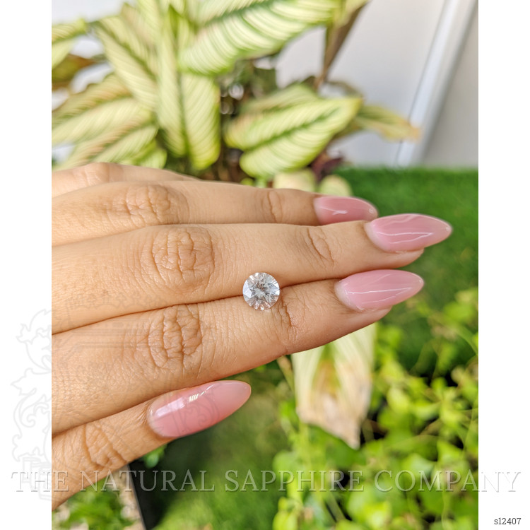 1.66 Ct. White Sapphire from Ceylon (Sri Lanka)