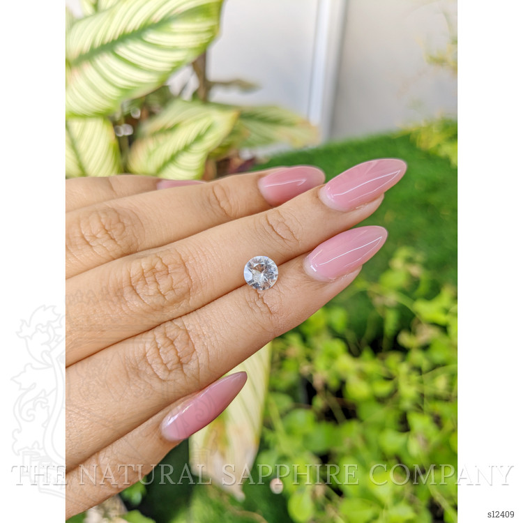 1.27 Ct. White Sapphire from Ceylon (Sri Lanka)