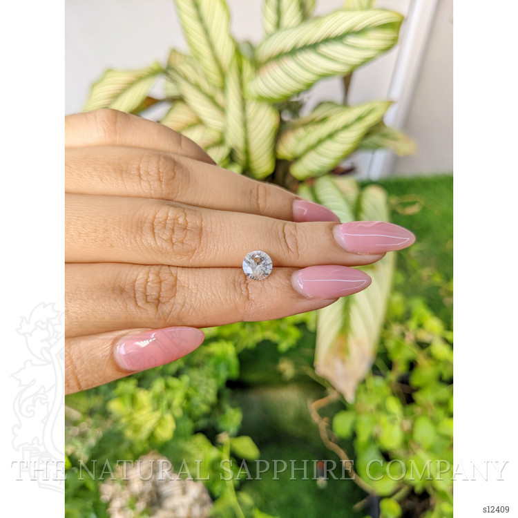 1.27 Ct. White Sapphire from Ceylon (Sri Lanka)