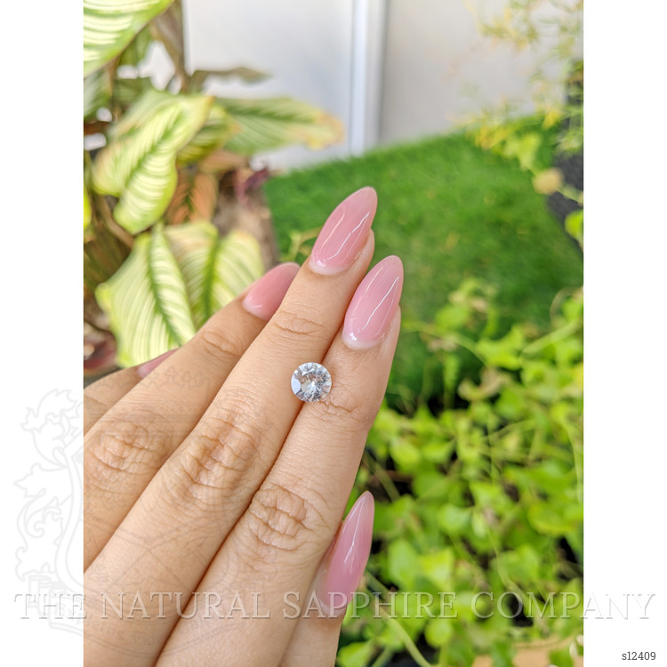 1.27 Ct. White Sapphire from Ceylon (Sri Lanka)