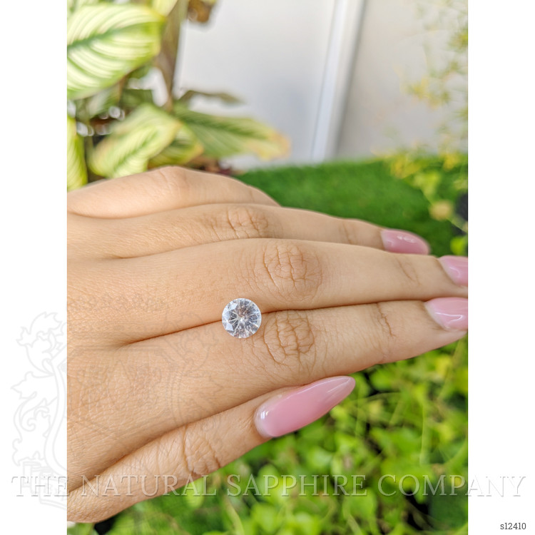 1.75 Ct. White Sapphire from Ceylon (Sri Lanka)