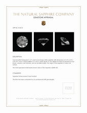 1.47 Ct. White Sapphire from Ceylon (Sri Lanka) Appraisal