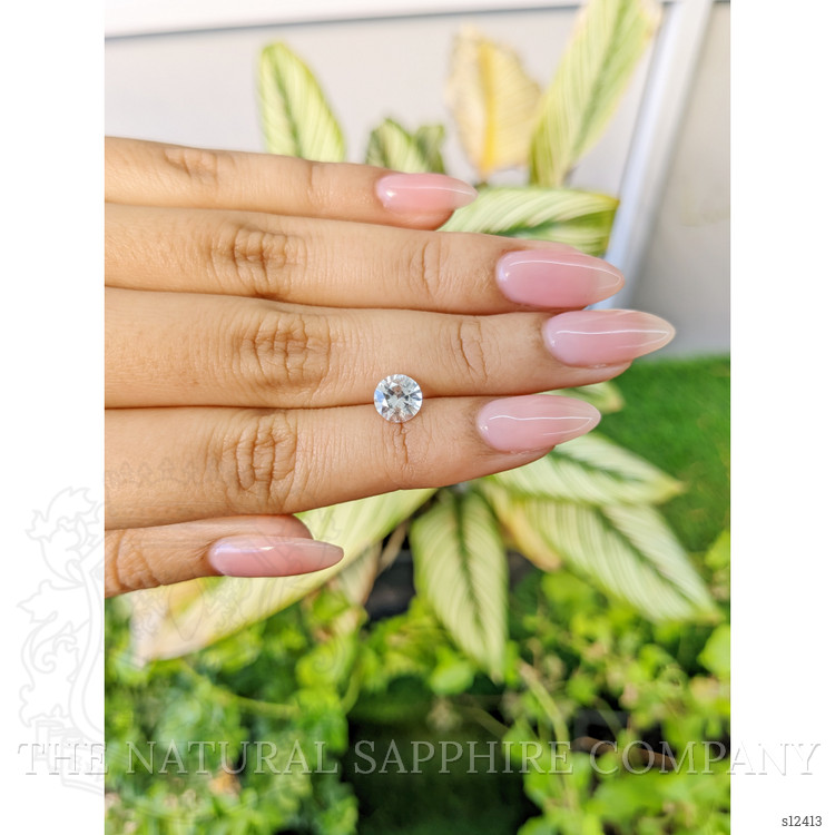 1.47 Ct. White Sapphire from Ceylon (Sri Lanka)