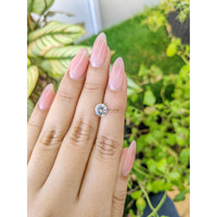 1.47 Ct. White Sapphire from Ceylon (Sri Lanka) Life Style