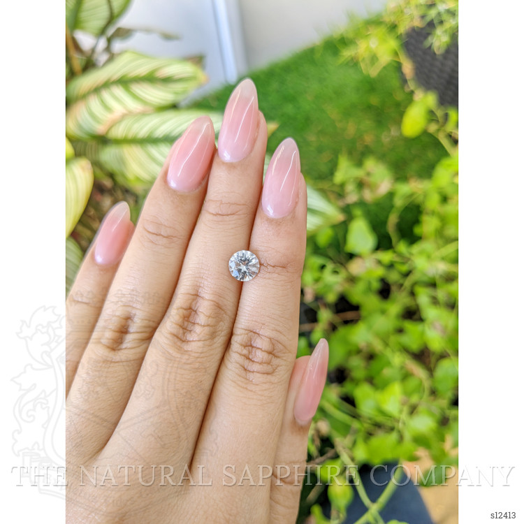 1.47 Ct. White Sapphire from Ceylon (Sri Lanka)