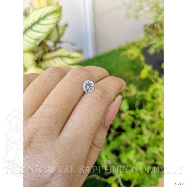 1.47 Ct. White Sapphire from Ceylon (Sri Lanka)