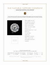 1.37 Ct. White Sapphire from Ceylon (Sri Lanka) Scan Report