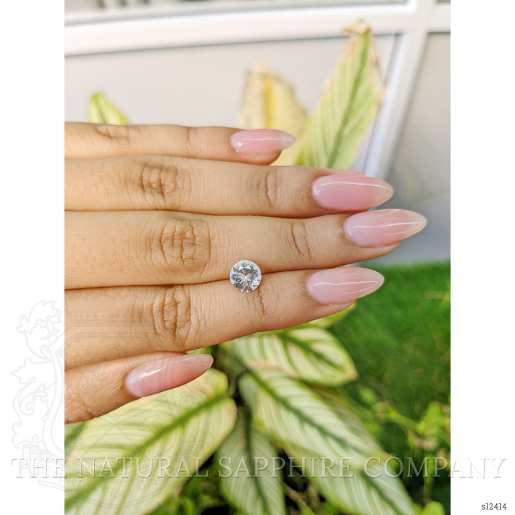 1.37 Ct. White Sapphire from Ceylon (Sri Lanka)