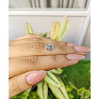 1.37 Ct. White Sapphire from Ceylon (Sri Lanka) Life Style