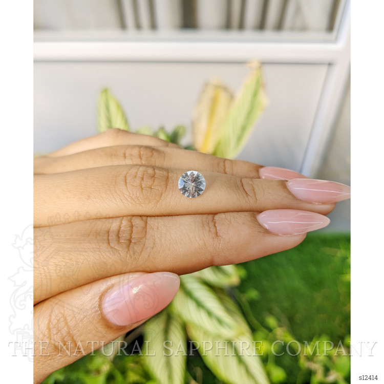 1.37 Ct. White Sapphire from Ceylon (Sri Lanka)