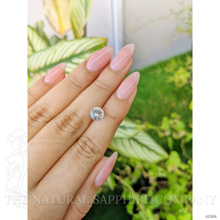 1.37 Ct. White Sapphire from Ceylon (Sri Lanka)