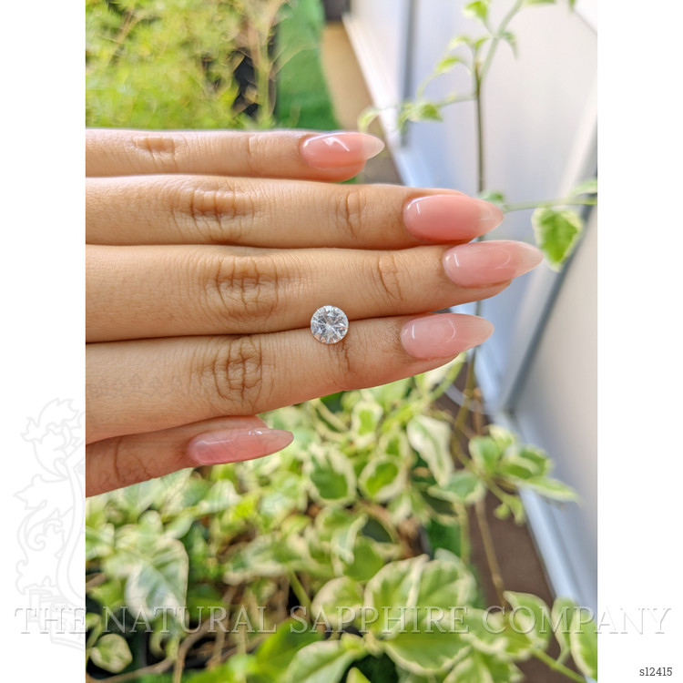 1.36 Ct. White Sapphire from Ceylon (Sri Lanka)