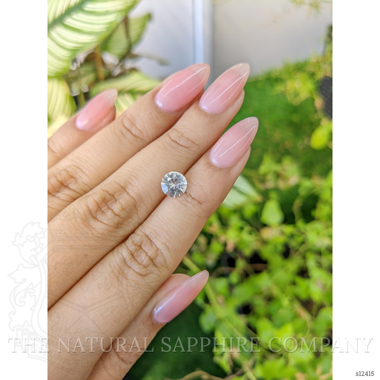 1.36 Ct. White Sapphire from Ceylon (Sri Lanka)