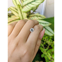 1.40 Ct. White Sapphire from Ceylon (Sri Lanka) Life Style