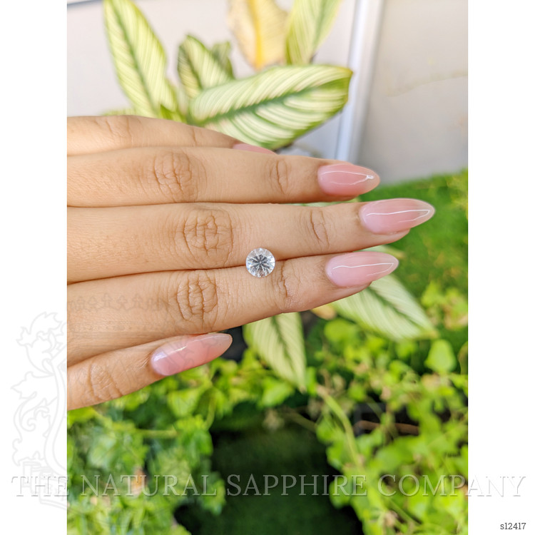 1.40 Ct. White Sapphire from Ceylon (Sri Lanka)