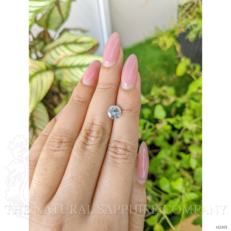 1.35 Ct. White Sapphire from Ceylon (Sri Lanka)