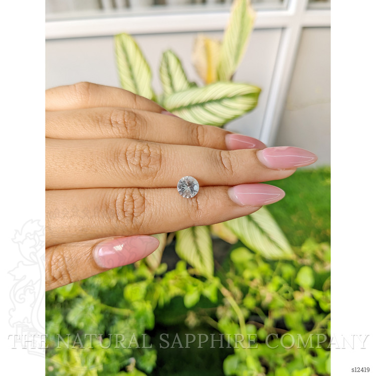1.35 Ct. White Sapphire from Ceylon (Sri Lanka)