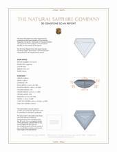 0.37 Ct. Sapphire from Ceylon (Sri Lanka) 3 D Scan Report