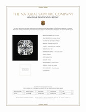 1.85 Ct. White Sapphire from Ceylon (Sri Lanka) Scan Report