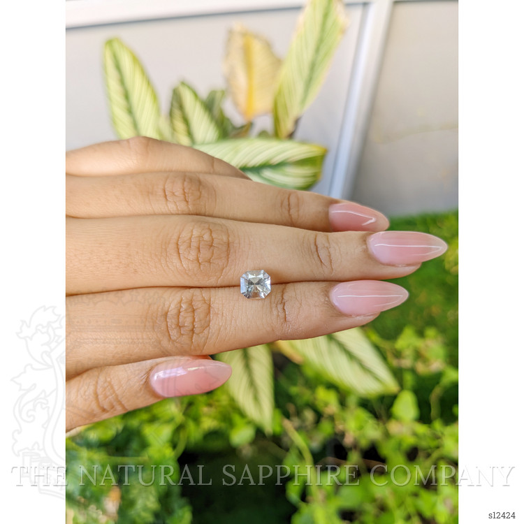 1.88 Ct. White Sapphire from Ceylon (Sri Lanka)