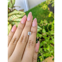 1.88 Ct. White Sapphire from Ceylon (Sri Lanka) Life Style