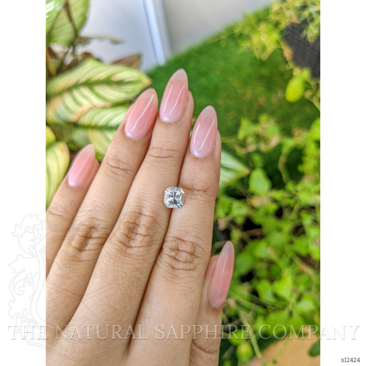 1.88 Ct. White Sapphire from Ceylon (Sri Lanka)