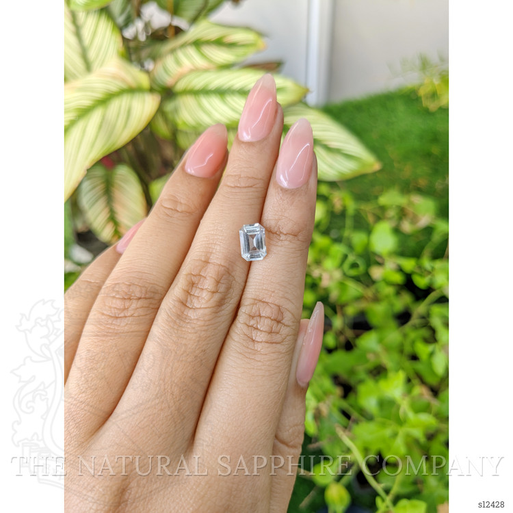 1.86 Ct. White Sapphire from Ceylon (Sri Lanka)