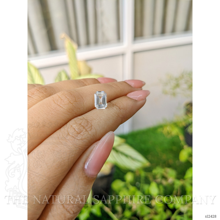 1.86 Ct. White Sapphire from Ceylon (Sri Lanka)