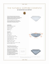 1.21 Ct. Sapphire from Ceylon (Sri Lanka) 3 D Scan Report