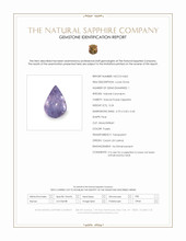 0.24 Ct. Purple Sapphire from Ceylon (Sri Lanka) Scan Report