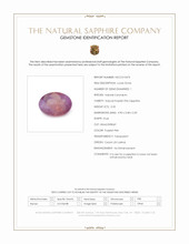 0.35 Ct. Purplish Pink Sapphire from Ceylon (Sri Lanka) Scan Report