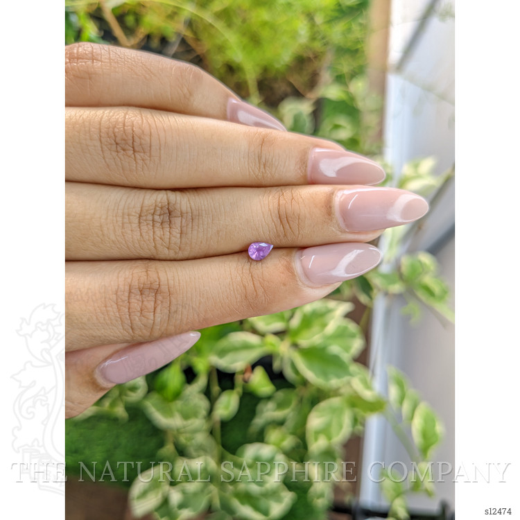 0.34 Ct. Purple Sapphire from Ceylon (Sri Lanka)