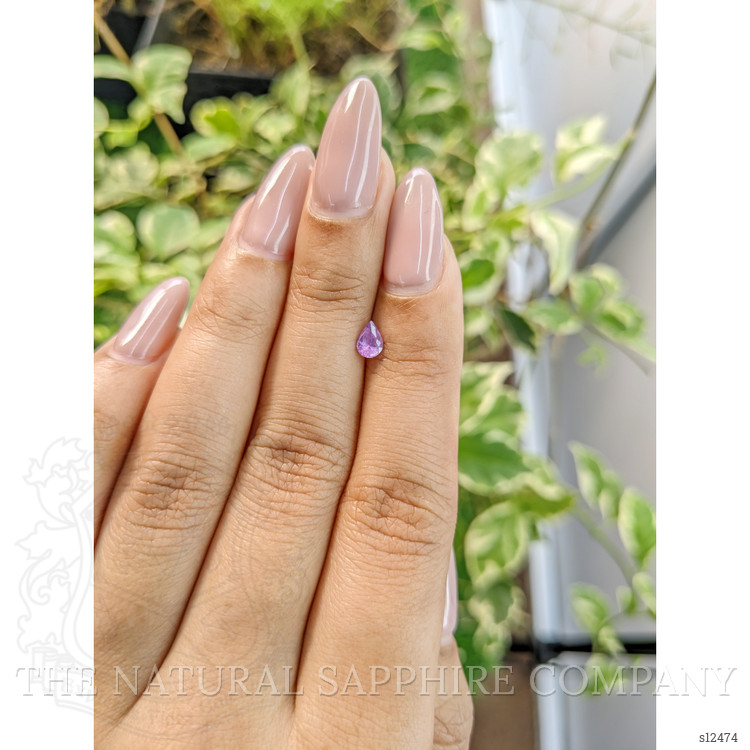 0.34 Ct. Purple Sapphire from Ceylon (Sri Lanka)