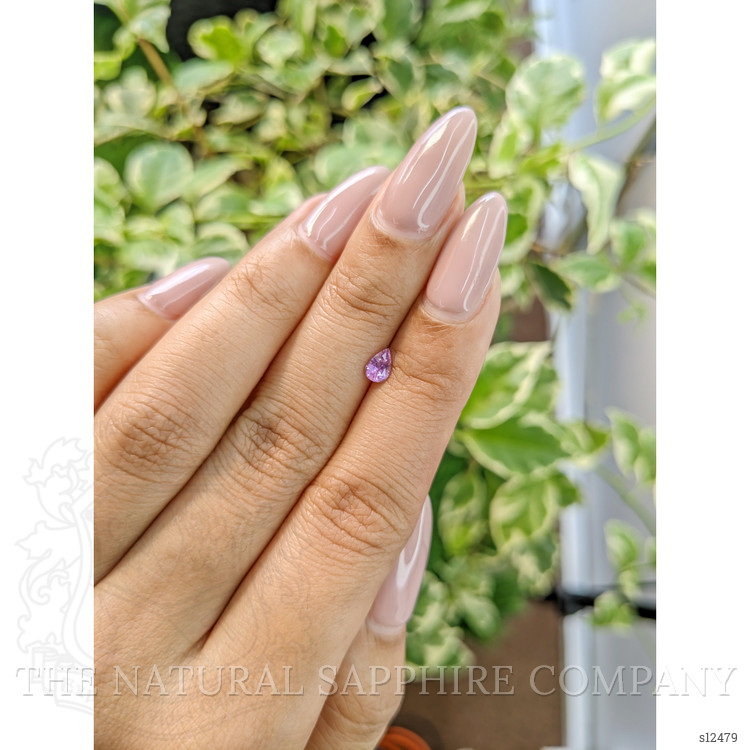 0.35 Ct. Purple Sapphire from Ceylon (Sri Lanka)
