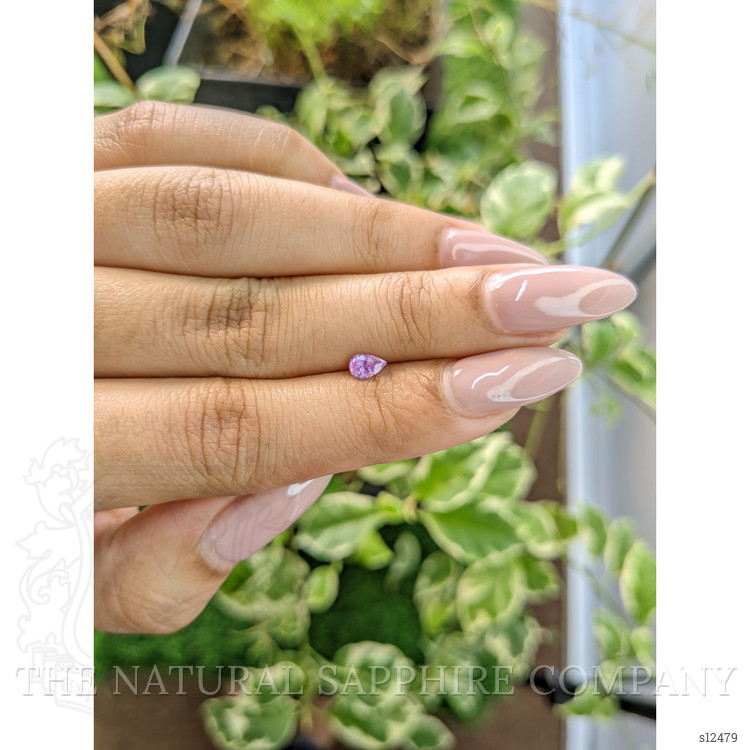 0.35 Ct. Purple Sapphire from Ceylon (Sri Lanka)