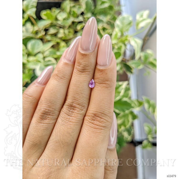 0.35 Ct. Purple Sapphire from Ceylon (Sri Lanka)