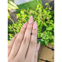 0.37 Ct. Pinkish Purple Sapphire from Ceylon (Sri Lanka) Life Style