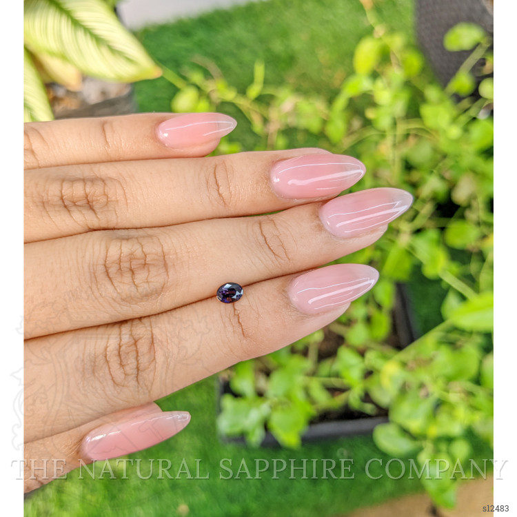 0.37 Ct. Pinkish Purple Sapphire from Ceylon (Sri Lanka)