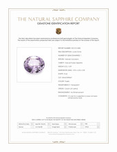 0.39 Ct. Purple Sapphire from Ceylon (Sri Lanka) Scan Report