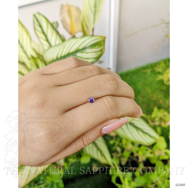 0.27 Ct. Purple Sapphire from Ceylon (Sri Lanka)