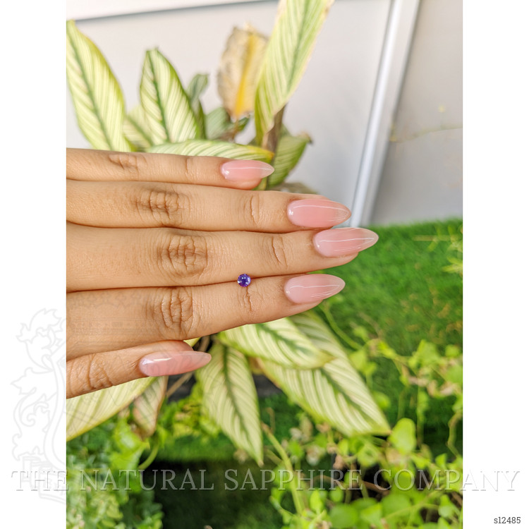 0.27 Ct. Purple Sapphire from Ceylon (Sri Lanka)