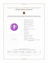 0.23 Ct. Purple Sapphire from Ceylon (Sri Lanka) Scan Report