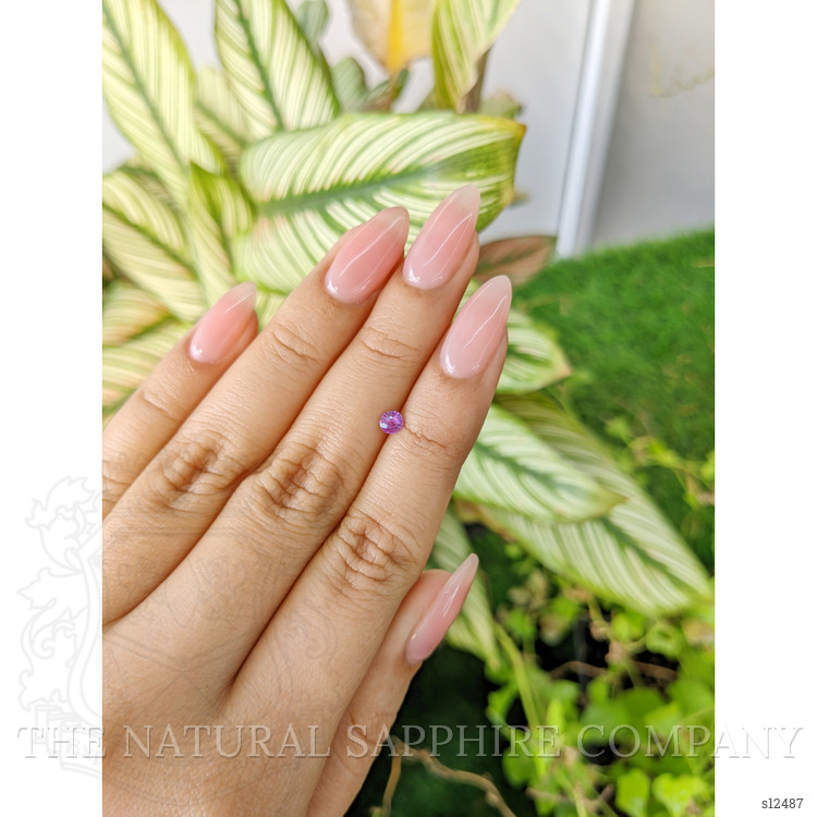 0.23 Ct. Purple Sapphire from Ceylon (Sri Lanka)